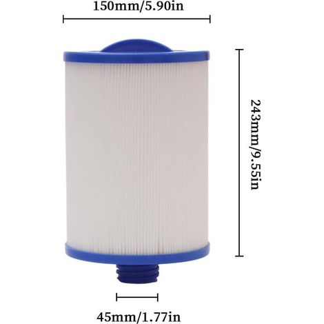 Spa-Filter, 2er-Pack Ersatz-Poolfilterkartuschen für Pleatco PWW50, Unicel 6CH-940, Filbur FC-0359, 45 Quadratfuß Spa-Filter (1/4)