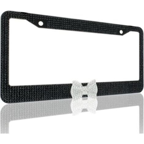 Kit de montage de plaque d'immatriculation blanc et noir (1/5)