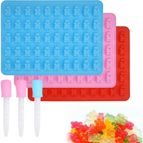 Stampi in silicone a forma di orsetto per caramelle, 3 pezzi (1/5)