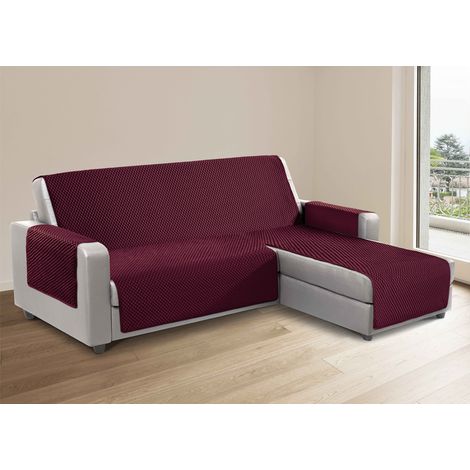 Copridivano Per Divani Con Penisola Lato Sinistro Modello Sphere Bordeaux, misura190 cmcoloreBordeaux (1/4)