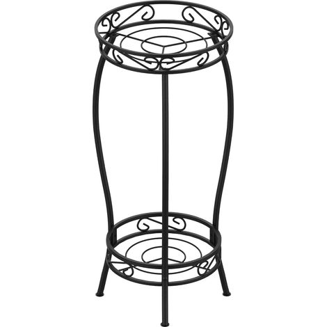 Metal Plant Stand, 69cm Flower Stand, 2 Tier Plant Stand, Plant Pot Holder for Indoor (1/5)