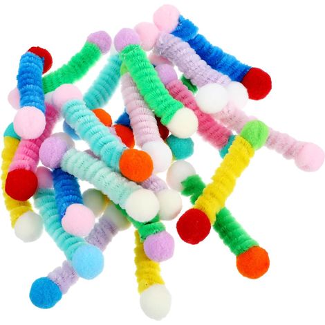 24er-Pack Katzen-Spiralfedern, bunte Spiralfedern für Katzen, animieren Katzen zum Spielen, Beißen und Jagen.