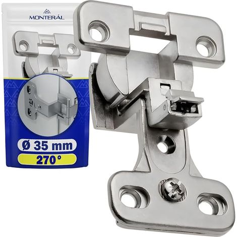 Charniere Porte Placard avec Angle D'ouverture de 270° (1/4)