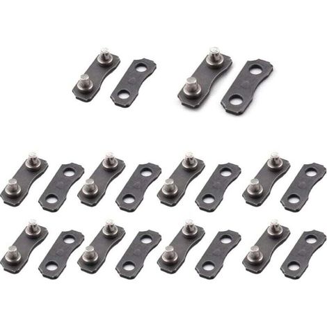 Kit de réparation de chaîne de tronçonneuse Ulisem 10 pièces pour courroies de calibre Master Link 3/8-LP, outils de calibre, parfaitement adaptés à l'original (1/4)