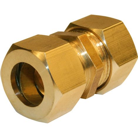 Manicotto biconico D.16 in ottone per tubo rame QUICK PLOMBERIE