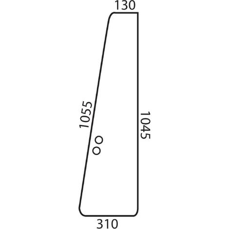 Vitre de porte UNIVERSEL D6915 (1/2)