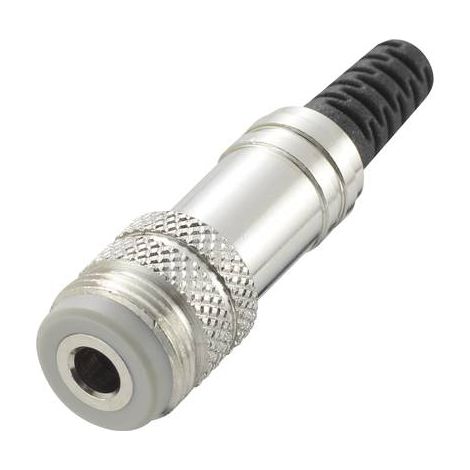Jack 3.5 mm femelle, droit TRU COMPONENTS 718927 Nombre de pôles: 4 stéréo argent 1 pc(s) S835911 (1/2)