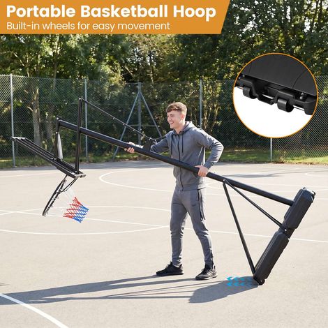 Adjustable Outdoor Basketball Hoop with Shatterproof Backboard (1/5)