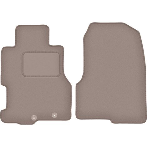 Alfombrillas delanteras beige para Honda Civic VII 5 puertas (2001-1007)