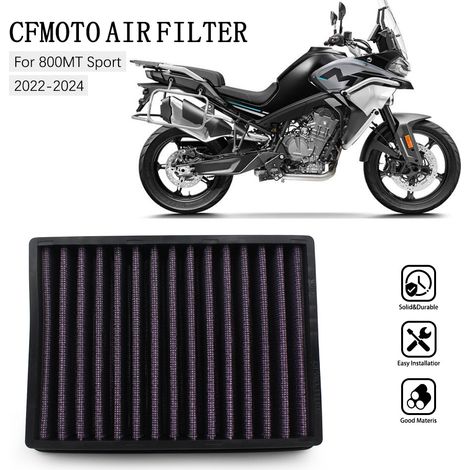 Compatible with the CFMOTO 800MT CF800-5 air filter, high flow filter element.