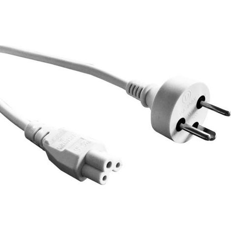 Cavo di alimentazione Roline bianco 1,8 m Dk-Edb con connettore C5, 30.08.9024