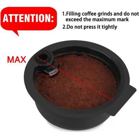 Capsule Café Réutilisable - PP Alimentaire - Filtre Acier Inoxydable 304 - Compatible Bosch Tassimo - 180 ml - 1 Pièce (1/4)
