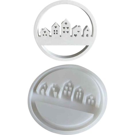 Moule Maison En Silicone - Pour Coulée Résine Plâtre Béton - Idéal Décoration Intérieure - 1 Pièce (1/5)
