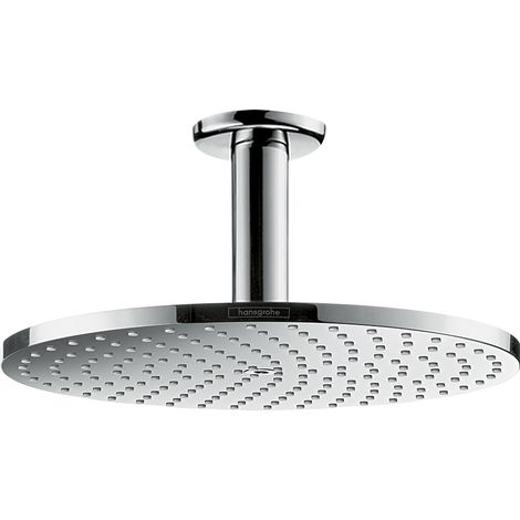 Hansgrohe Raindance S - Douche de tête PowderRain 240,  avec raccord au plafond 10 cm, chrome 27620000 (1/10)