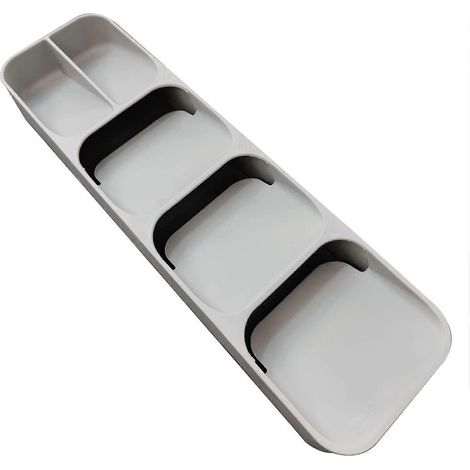 Besteckablage, Küchenschubladenorganizer, bietet Platz für Löffel, Gabeln und Messer.