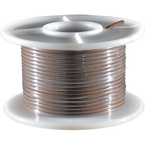 Rouleau de 5 mètres fil électrique 0,75mm² cuivre marron câble souple faisceau