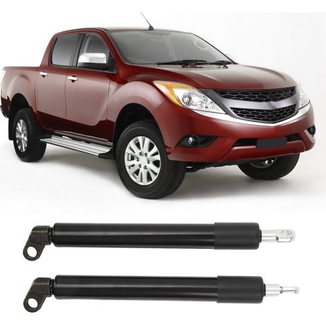 Une paire de vérins hydrauliques de hayon arrière en acier, compatibles avec les Ford PX Ranger 2011-2017 et Mazda BT-50 2012-2018. (1/5)