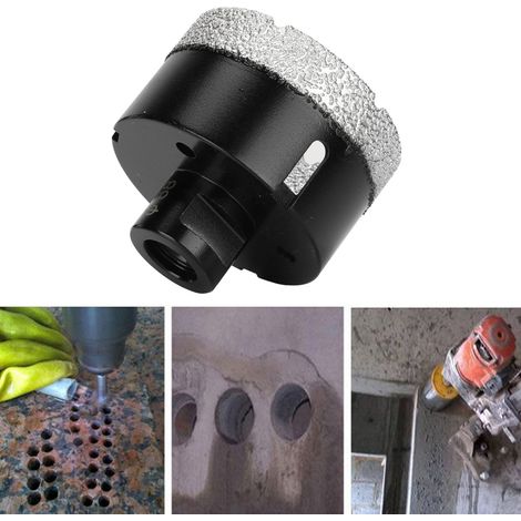 Vakuumgelöteter Diamantbohrer M14, schwarzgelöteter Bohrer M14, 68 mm (1/5)
