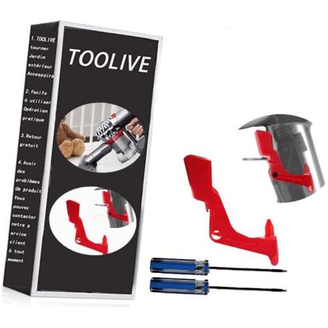 Bouton Interrupteur à gâchette robuste pour aspirateur Dyson V11/V10 Outil de réparation de Bouton d'alimentation amélioré (1 Bouton + 1 tournevis)-