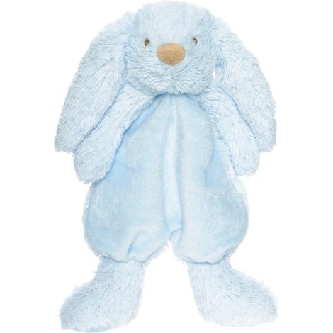 Peluche per neonati, coniglietto blu, morbido, 29 cm, lavabile in lavatrice