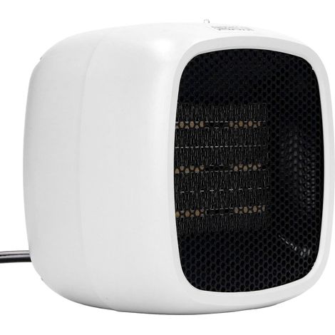 Ventilateur chauffant de bureau PTC, protection contre la surchauffe, chauffage d'appoint céramique pour bureau et maison, prise UE 220V, blanc (1/5)