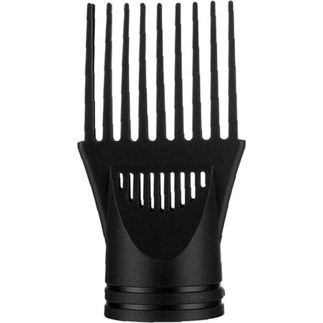 Set di 2 pettini asciugacapelli universali professionali - Capelli naturali - Nero (1/4)