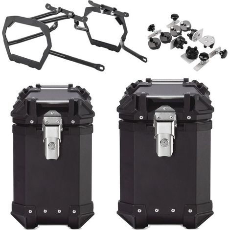 Valises laterales aluminium pour Husqvarna Norden 901 21-25 XW30-38 noir