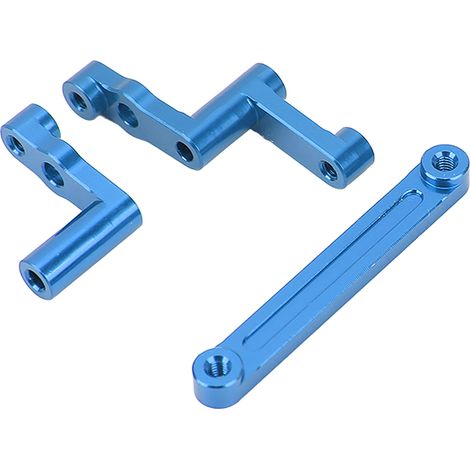 Lenkungsteile aus Aluminiumlegierung für MJX 16208 1/16 RC-Car, dunkelblaue Ersatzteile (1/5)