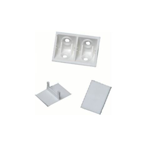 Grapa + Tapa 02C blanca PRUNIER - Caja de 50 - STBS02C