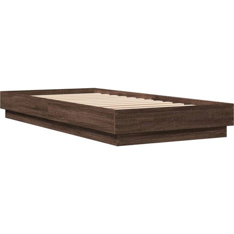 Cadre de lit sans matelas avec lumières LED 90x200 cm vidaXL (1/5)
