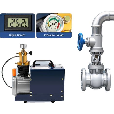 Compresseur d'air PCP, 1800 W, pression de 0-30 Mpa, niveau de bruit de 76 dB, tension de 220 V, déplacement de 80 L/17,6 Gal/min (1/5)