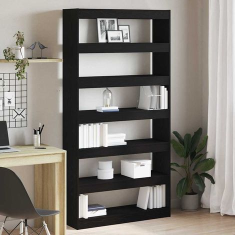 Bücherregal Schwarze Eiche 100 x 30 x 198 cm Holzwerkstoff