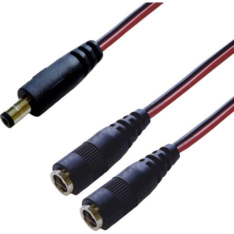 BKL Electronic 075921 Répartiteur DC DC mâle - raccord DC 5.5 mm 2.5 mm 0.30 m 1 pc(s) Single