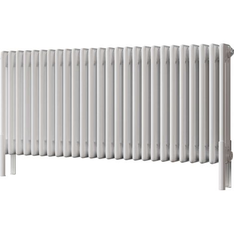 Alpha - White Column Radiator H500mm x W1177mm 3 Column - Feet Included (1/3)