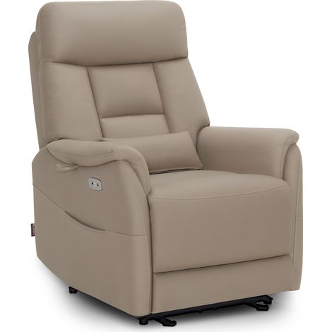 M MCombo Relaxsessel Elektrisch Verstellbar, Fernsehsessel 3 cm Wandnah, Relaxsessel Massagesessel mit Liegefunktion, TV Sessel für Enge Räume, 7063(Beigebraun) (1/5)