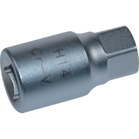 Embout de vidange, chrome vanadium, male, 3/8, 6 pans, 14 mm - AUTOBEST