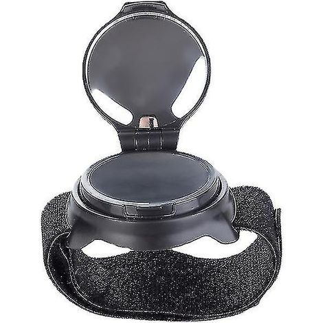 Bracelet rétroviseur de vélo rotatif à 360° - Accessoire de cyclisme réfléchissant noir pour plus de sécurité (1/5)