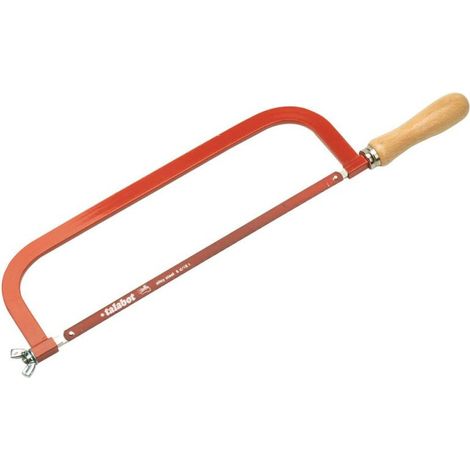 Scie à métaux manche bois – Monture fixe plate – Lame 300 mm – Tension par vis à ailettes – 585g – MOB