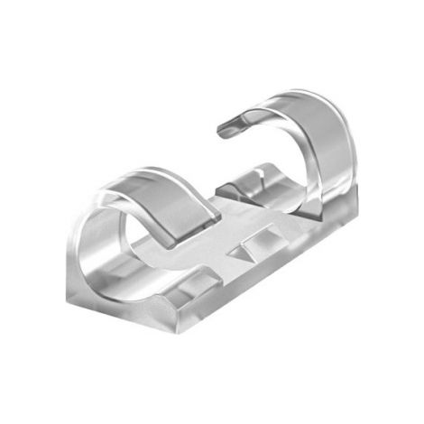 20 fascette autoadesive per cavi - Piccole clip trasparenti per cavi (20 pezzi) - AquaForge (1/3)