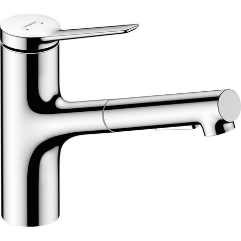 Hansgrohe Zesis M33 - Miscelatore da lavello 150, con doccetta estraibile, sBox lite, cromo 74803000 (1/5)