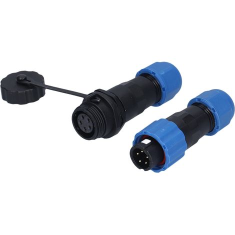 Connecteur aviation femelle 1 à 7 broches, fiche 5 broches (250V 5A) solide, résistance à la corrosion, prise de câble robuste. (1/5)