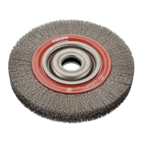 Brosse ronde à fils en acier ondulé 150 x 21mm - OSBORN - 9902544461 (1/3)