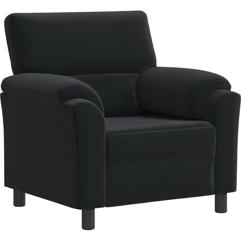Divano Nero 94 x 85 x 93 cm Velluto vidaXL (1/5)