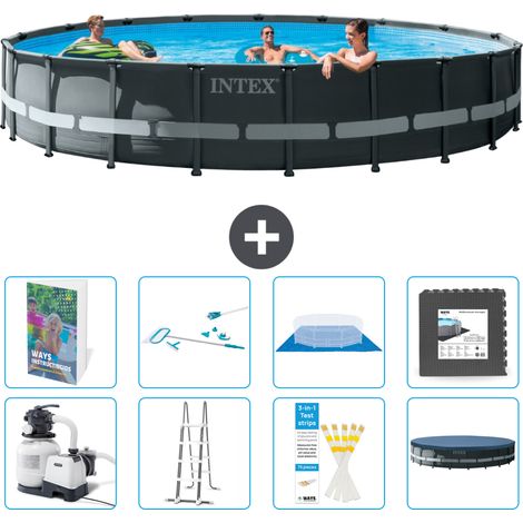 Intex Piscina Ultra XTR Rotonda - 610x122 cm - 9-pezzi  S565 (1/4)
