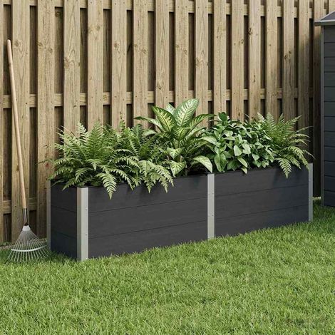Teenpull – Hochbeet Schwarz 250 x 50 x 54 cm (1/5)