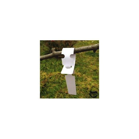 200 Étiquettes en Plastique Blanches pour Plantes et Arbres pour accrocher 2 x 20 cm avec Grande Surface d'écriture Blanc (1/5)