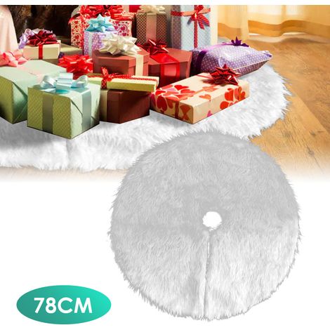 Randaco Falda navideña para árbol 78 cm, alfombra redonda reutilizable para casa, hotel y fiestas (1/5)