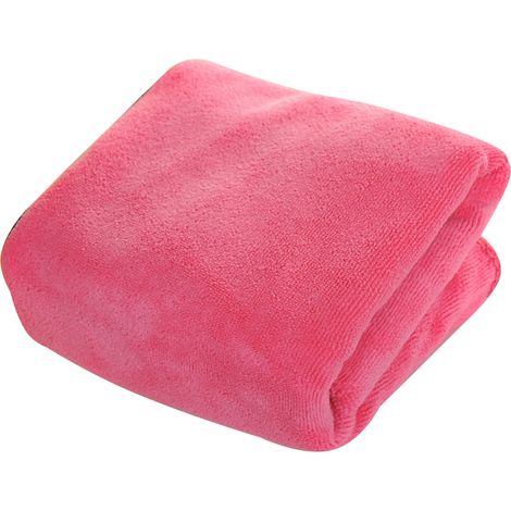 Chiffon de nettoyage en microfibre, non abrasif, réutilisable et lavable, 30x40cm rose avec crochet, lot de 2. (1/5)