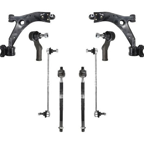 KIT BRACCIO OSCILLANTE 8 PEZZI COMPATIBILE CON FORD FOCUS C-MAX (DM2) 2.0 TDCi 10.2003 - / Kit Sospensione Completo OE/OEM / Bracci Oscillanti + Testine Sterzo / Sostituzione Diretta OEM