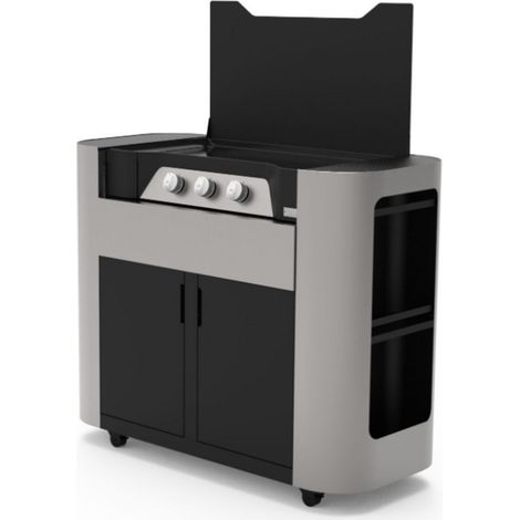 Plancha gaz 7200w plaque fonte émaillée 75x40cm - Le Marquier - PCXG375D